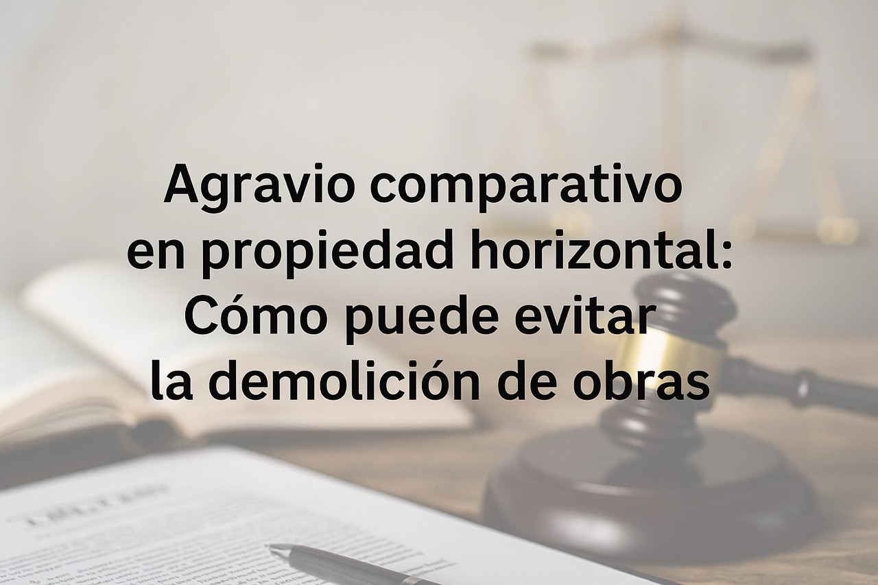 Agravio comparativo en propiedad horizontal